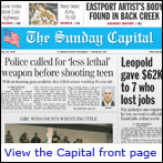 Today's front page of The Capital